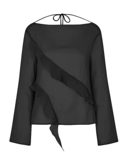 Frakment Danema-F Bluse - Sort
