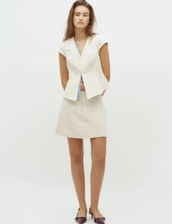 Frakment Minea SS-F Top - Creme