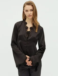 Frakment Saibea LS-F Bluse - Sort