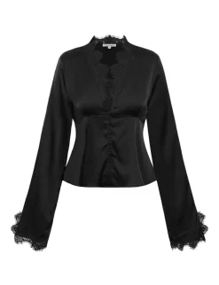 Frakment Saibea LS-F Bluse - Sort