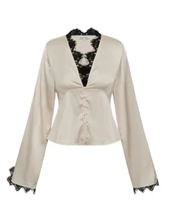 Frakment Saibea LS-F Bluse - Sugar