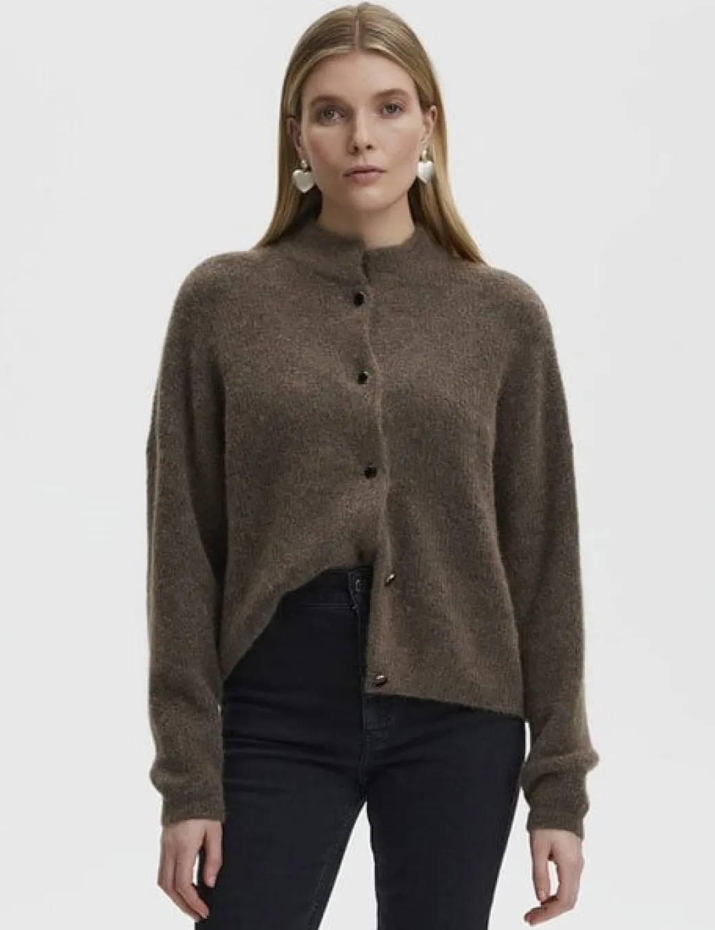 Gestuz AlphaGZ Short Cardigan - Brun