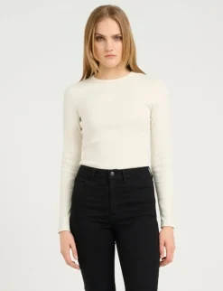 Gestuz DrewGZ LS Logo Top - Hvid