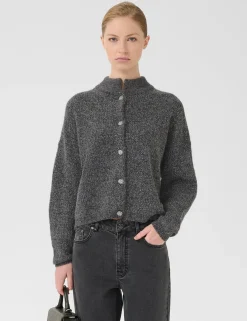 Gestuz GZalpha Shimmer Cardigan - Grå