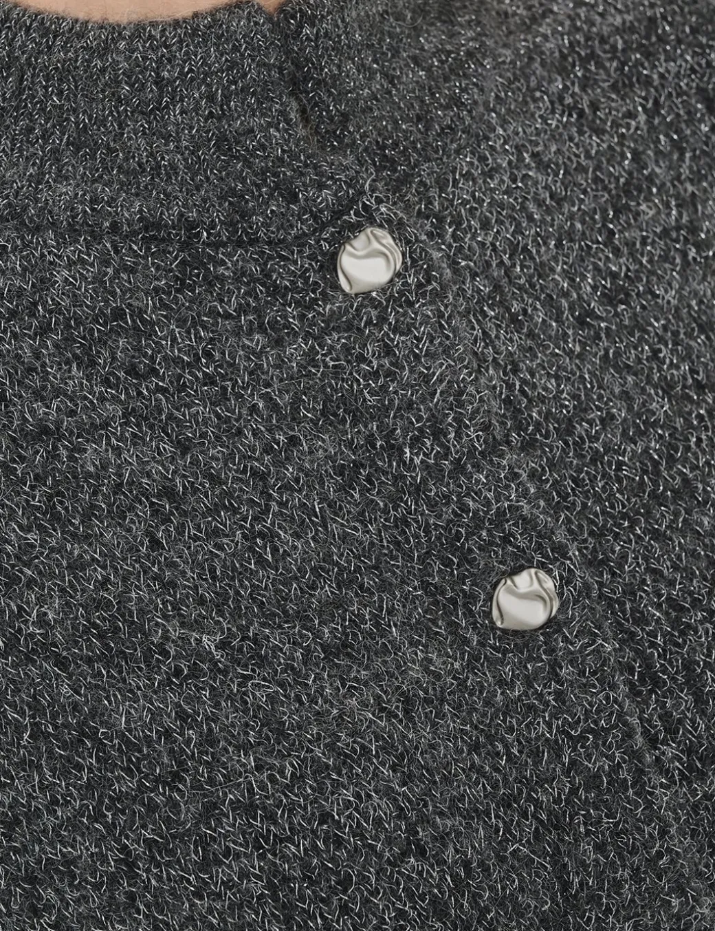 Gestuz GZalpha Shimmer Cardigan - Grå