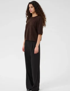Gestuz GZalpha SS Tee Strik - Brun