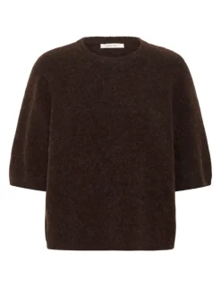 Gestuz GZalpha SS Tee Strik - Brun