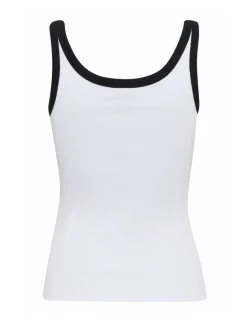Gestuz GZdrew Contrast Logo Top - Hvid