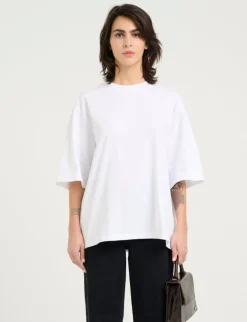Gestuz SimmaGZ Emb T-shirt - Hvid