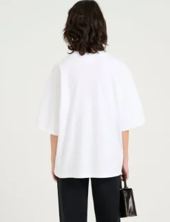 Gestuz SimmaGZ Emb T-shirt - Hvid