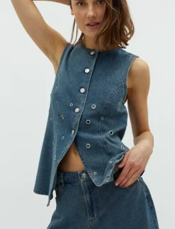Global Funk Gibella XO-G Vest - Denim