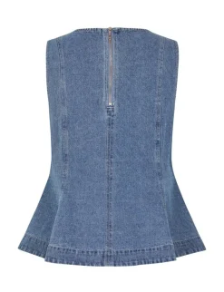 Global Funk Rihne peplum-G Top - Denim