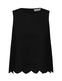 Global Funk Rihne Scallop-G Top - Sort