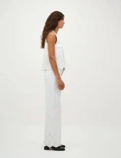 Global Funk Rihne Scallop-G Top - Hvid