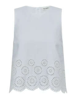 Global Funk Rihne Scallop-G Top - Hvid