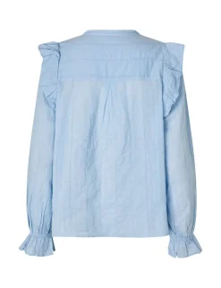 mbyM Gemala LS-M Bluse - Blå