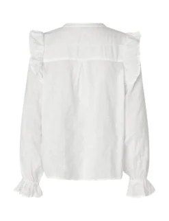 mbyM Gemala LS-M Bluse - Hvid
