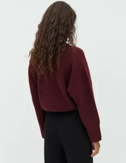 mbyM Gillian Shyla Striktrøje - Bordeaux