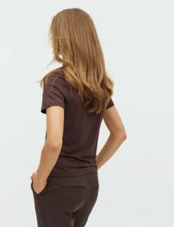 mbyM Julie-M GG T-shirt - Mørkebrun