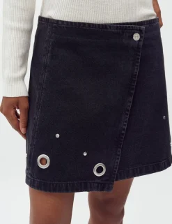 mbyM Keyana-M Denim Nederdel - Sort