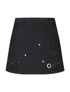 mbyM Keyana-M Denim Nederdel - Sort