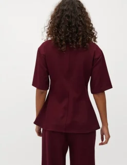 mbyM Peplina-M Bluse - Bordeaux