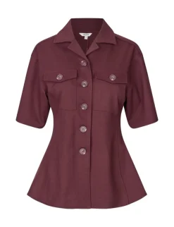 mbyM Peplina-M Bluse - Bordeaux