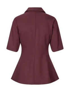 mbyM Peplina-M Bluse - Bordeaux