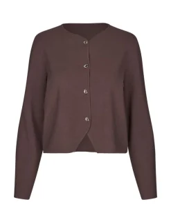mbyM Salina-M Cardigan - Mørkebrun