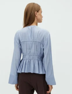 mbyM Taneil LS-M Bluse - Blå