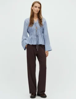 mbyM Taneil LS-M Bluse - Blå
