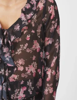 Neo Noir Anika Marigold Print Bluse - Print