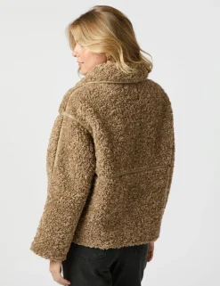 Neo Noir Castor Faux Fur Jakke - Sand