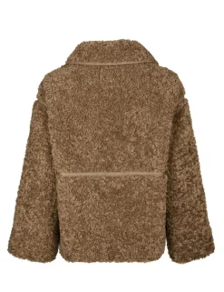 Neo Noir Castor Faux Fur Jakke - Sand
