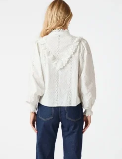 Neo Noir Degas Embroidery Skjorte - Hvid