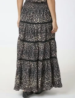 Neo Noir Felicia Leo Voile Nederdel - Leopard