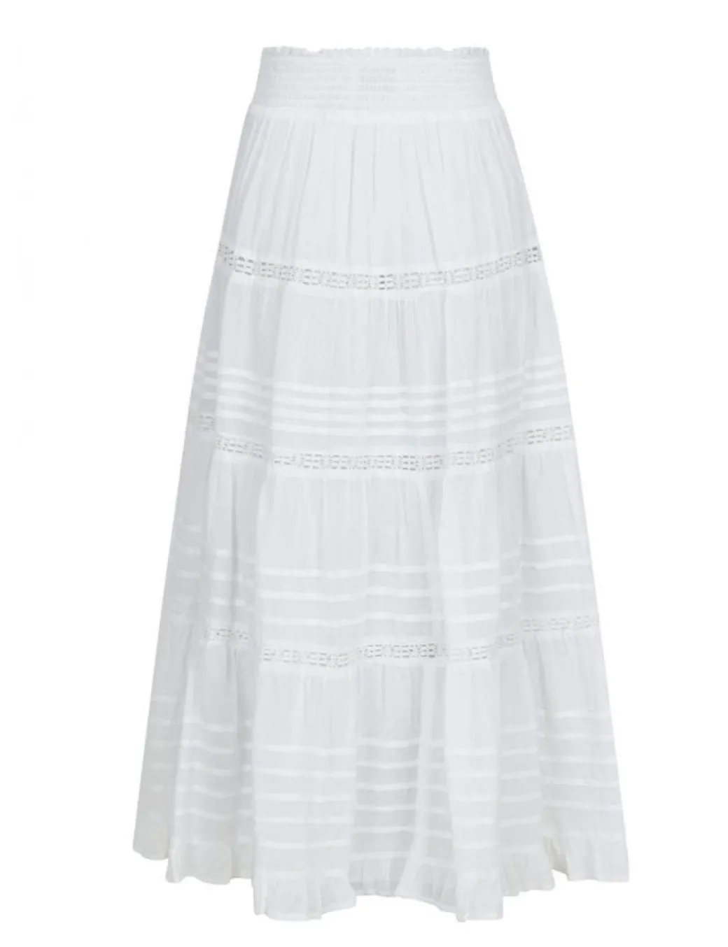 Neo Noir Felicia S Voile Nederdel - Hvid