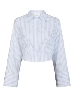 Neo Noir Frost Slim Stripe Skjorte - Stribet