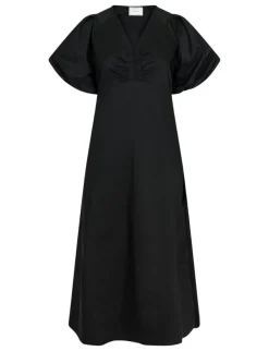Neo Noir Illana Poplin Kjole - Sort