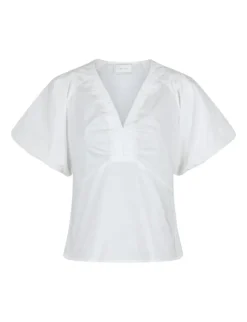 Neo Noir Irina Poplin Bluse - Hvid