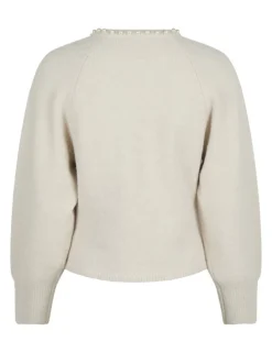 Neo Noir Lilly Pearl Knit Cardigan - Ivory