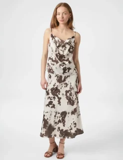 Neo Noir Lindy Cow Print Top - Brun