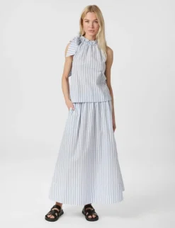 Neo Noir Maula Stripe Top - Stribet