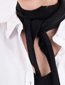 Neo Noir Misty Knit Tørklæde - Sort