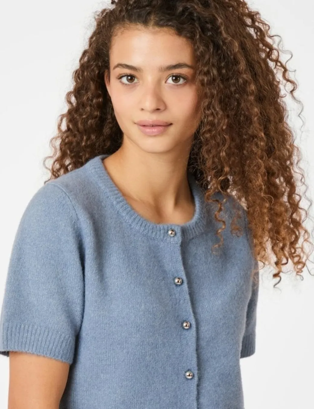 Neo Noir Mitta Knit Cardigan - Blå