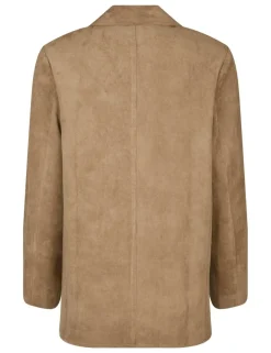 Neo Noir Namy Imitated Suede Blazer - Sand