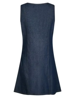 Neo Noir Nava Denim Kjole - Denim