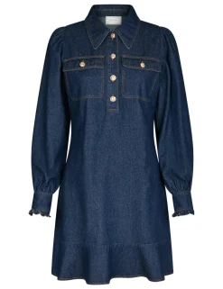 Neo Noir Nikko Denim Kjole - Denim
