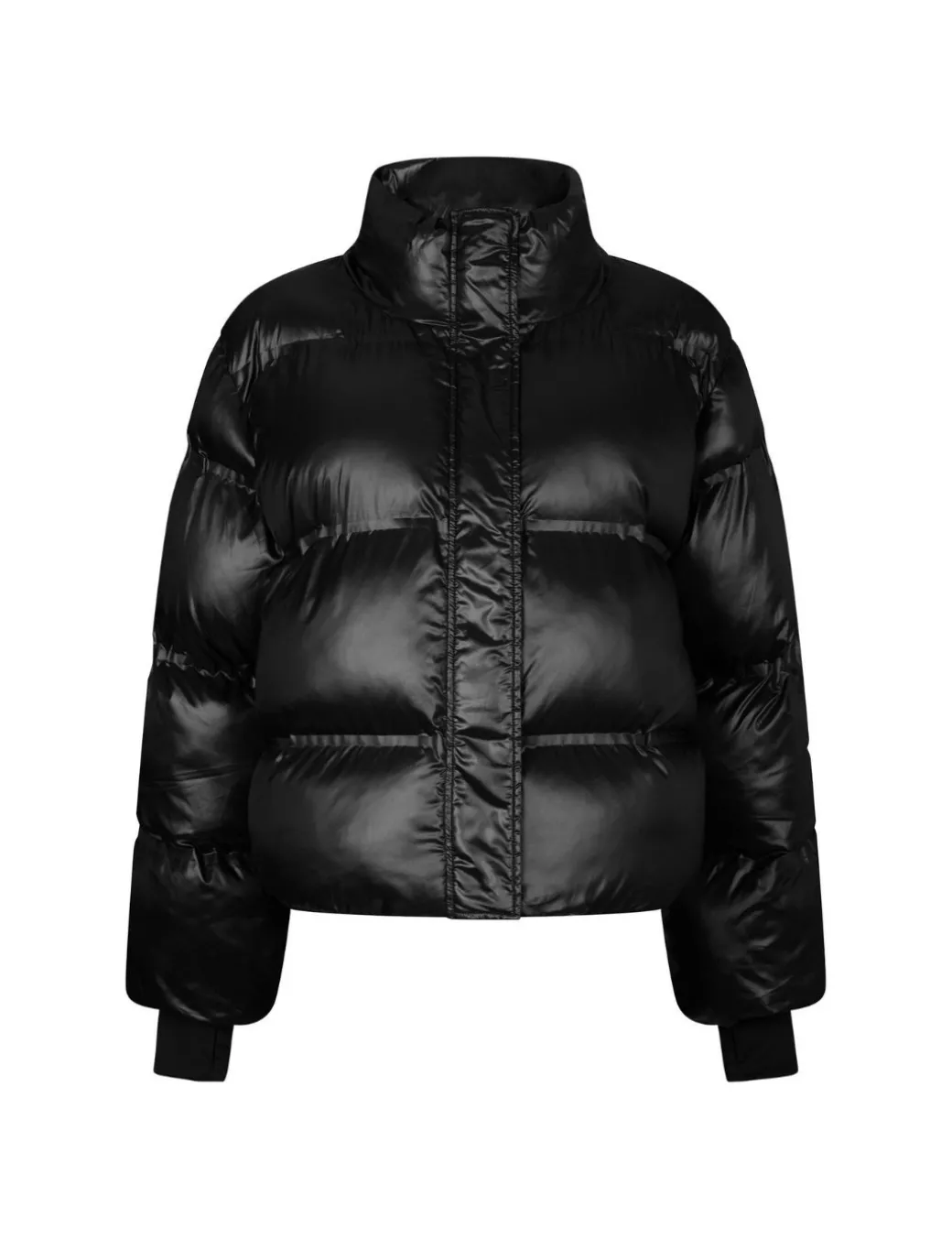 Neo Noir Rhea Shiny Pufferjakke - Sort