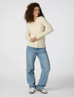 Neo Noir Rio Solid Knit Cardigan - Gul